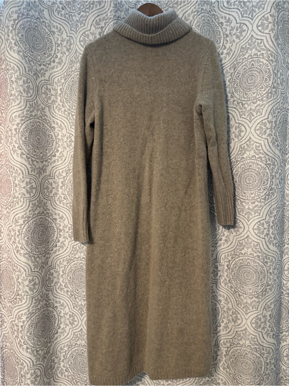 Banana Republic Tan Turtleneck Midi Sweater Dress